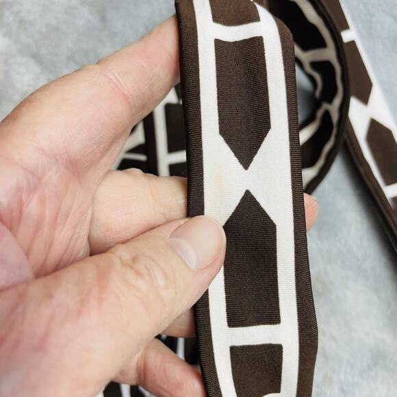 Vtg INC International Concepts Asymmetric Dress Womens XL Brown Aztec Babydoll - Picture 7 of 8